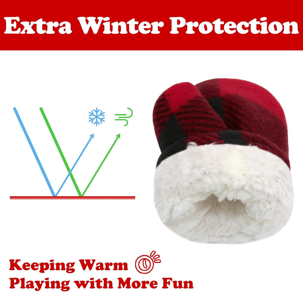 Baby Mittens Toddler Gloves Kids Winter Gloves Baby Girl Boy Winter Mittens Infant Mittens 2 Pair Pack