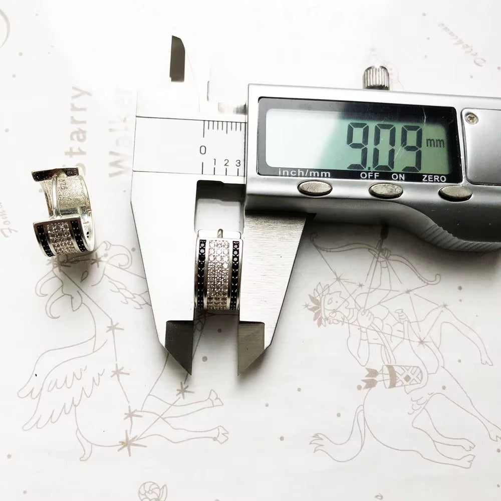 Creole Hinged Hoop Earrings Europe Style Glam Fine Jewerly Gift in 925 Sterling Silver for Women