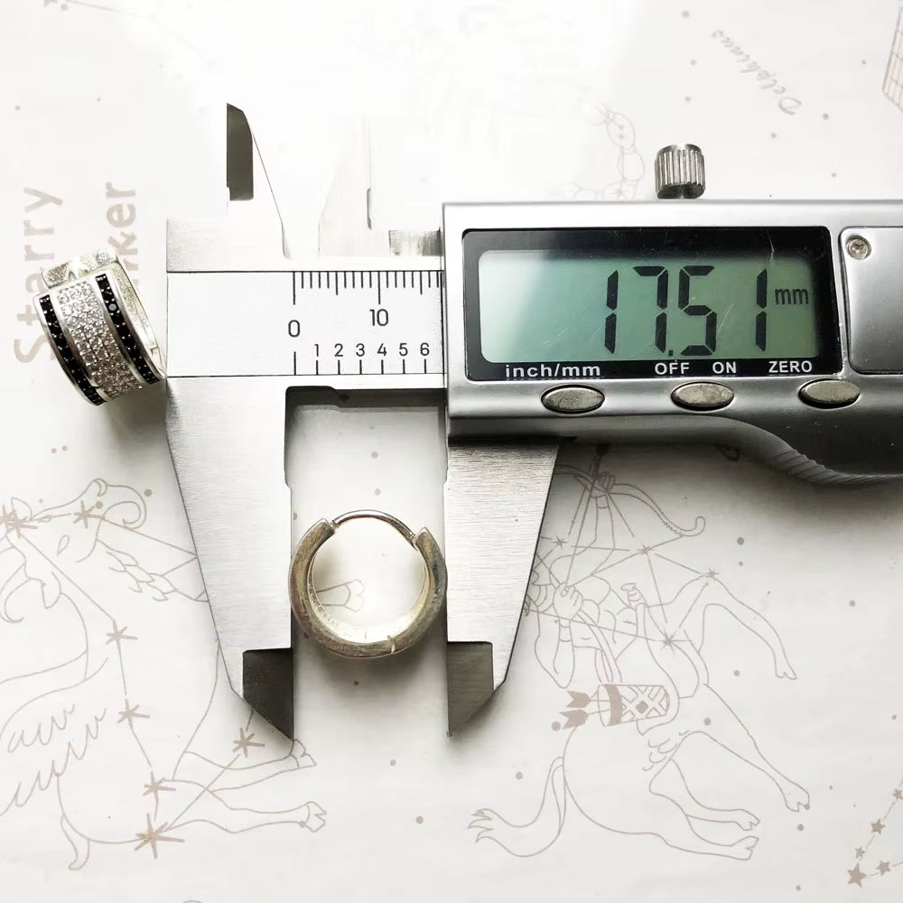 Creole Hinged Hoop Earrings Europe Style Glam Fine Jewerly Gift in 925 Sterling Silver for Women