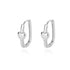 Round Hoop Earrings for Women Gold Color Stainless Steel Earrings 2024 Trend Wedding Band Couple Jewelry Gift Brincos Feminino