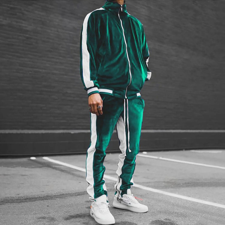 Velour Tracksuit Mens,2023 Men&
