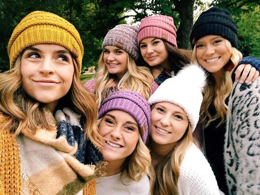 Skull Cap Beanie for Women - Womens Winter Hat Knit Slouch Style, Warm, Soft Unisex Cold Weather Mens Beanies