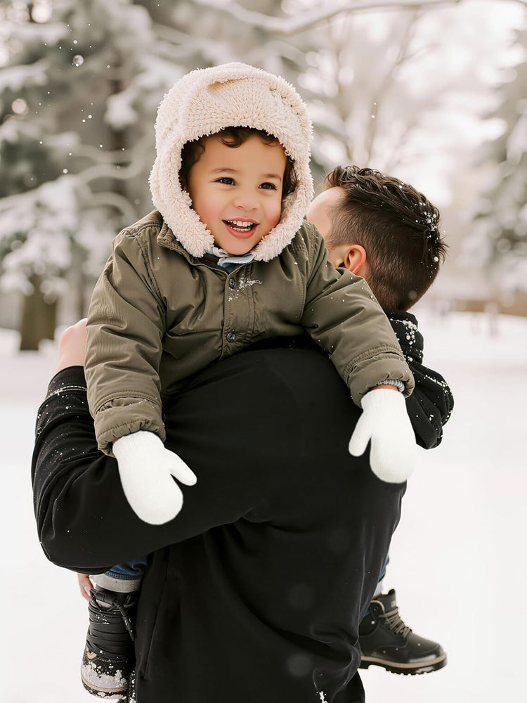 6 Pairs Toddler Knitted Mittens Magic Stretch Gloves Winter Warm Knitted Soft Baby Mittens