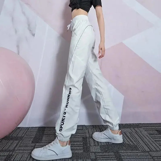 Sweatpants Black Trousers for Woman White Jogging Sports Women&