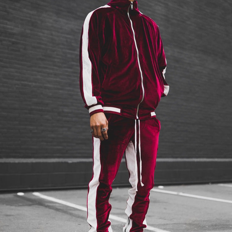 Velour Tracksuit Mens,2023 Men&