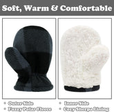 Baby Mittens Toddler Gloves Kids Winter Gloves Baby Girl Boy Winter Mittens Infant Mittens 2 Pair Pack