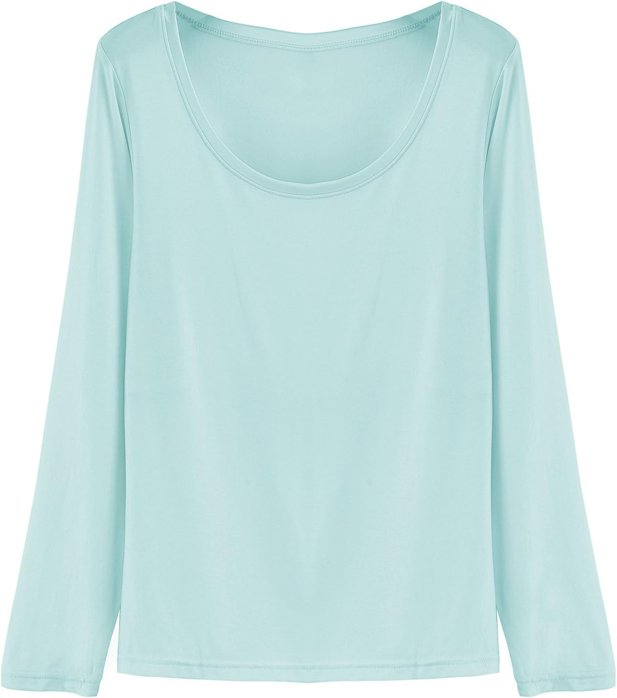 Women'S Scoop Neck Sleepwear Long Sleeves Pajama Set